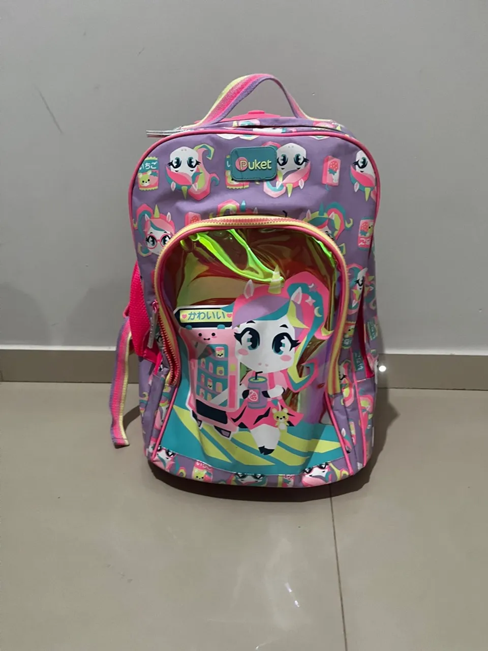Mochila Infantil Puket Unicórnio