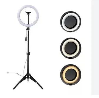 Luminária LED Ring Light youtuber 12? 30cm - Foto 4