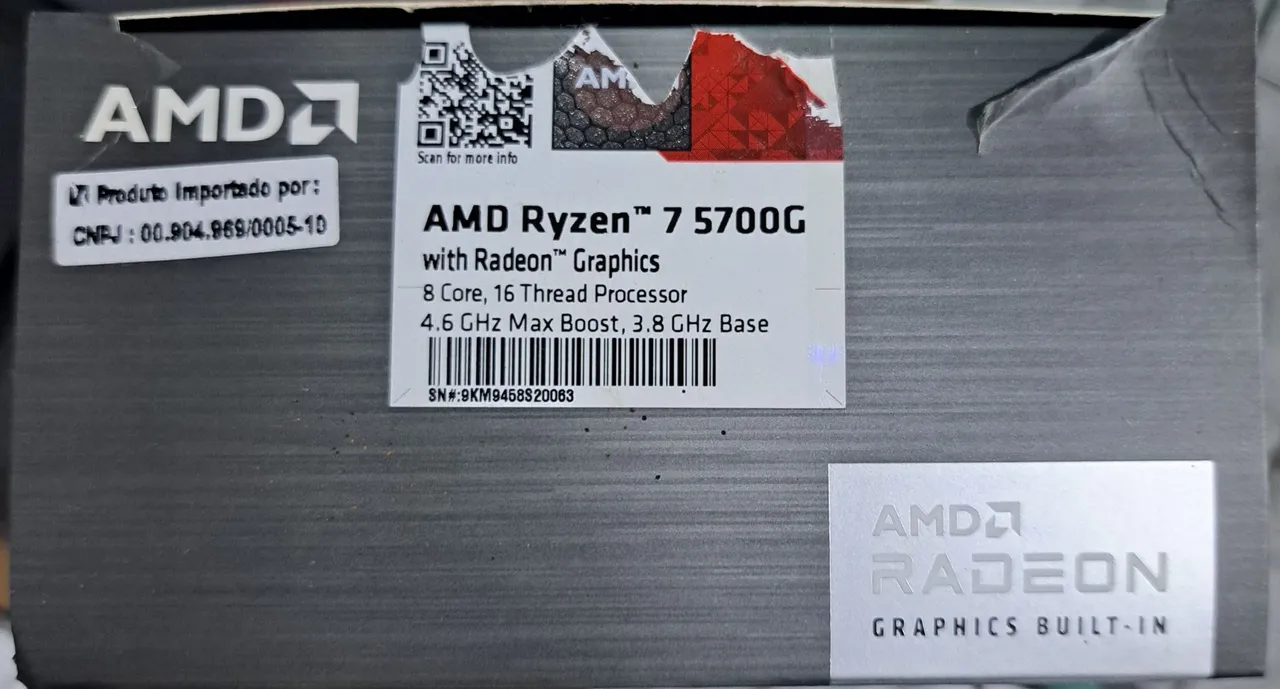 Processador Ryzen 7 5700G