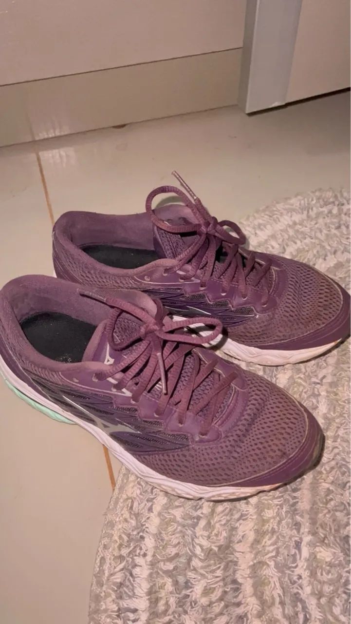 Tênis Mizuno Feminino Roxo TAM 36/37 - Foto 2