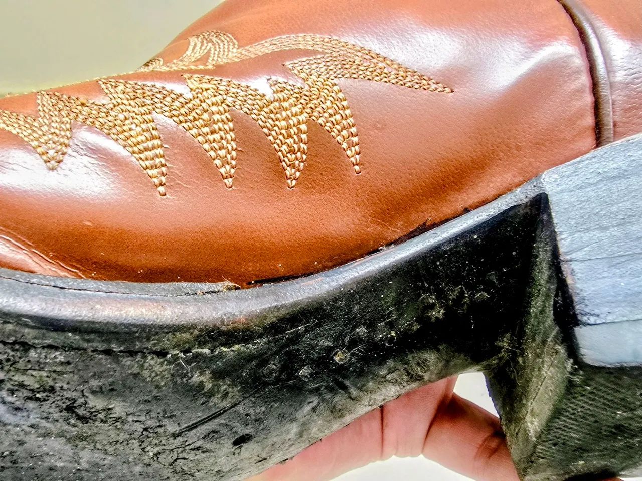 Lucchese Cowboy Western Boot Texas 11(EUA) Tamanho 42 (BRA), couro de cabra, cor: whiskey  - Foto 6