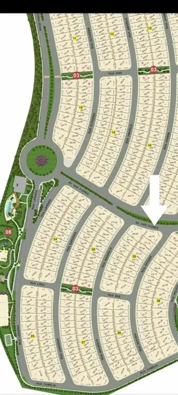 Terreno no condomínio Jardins Capri de 424,50 m2 segurança e lazer para sua família. - Foto 5