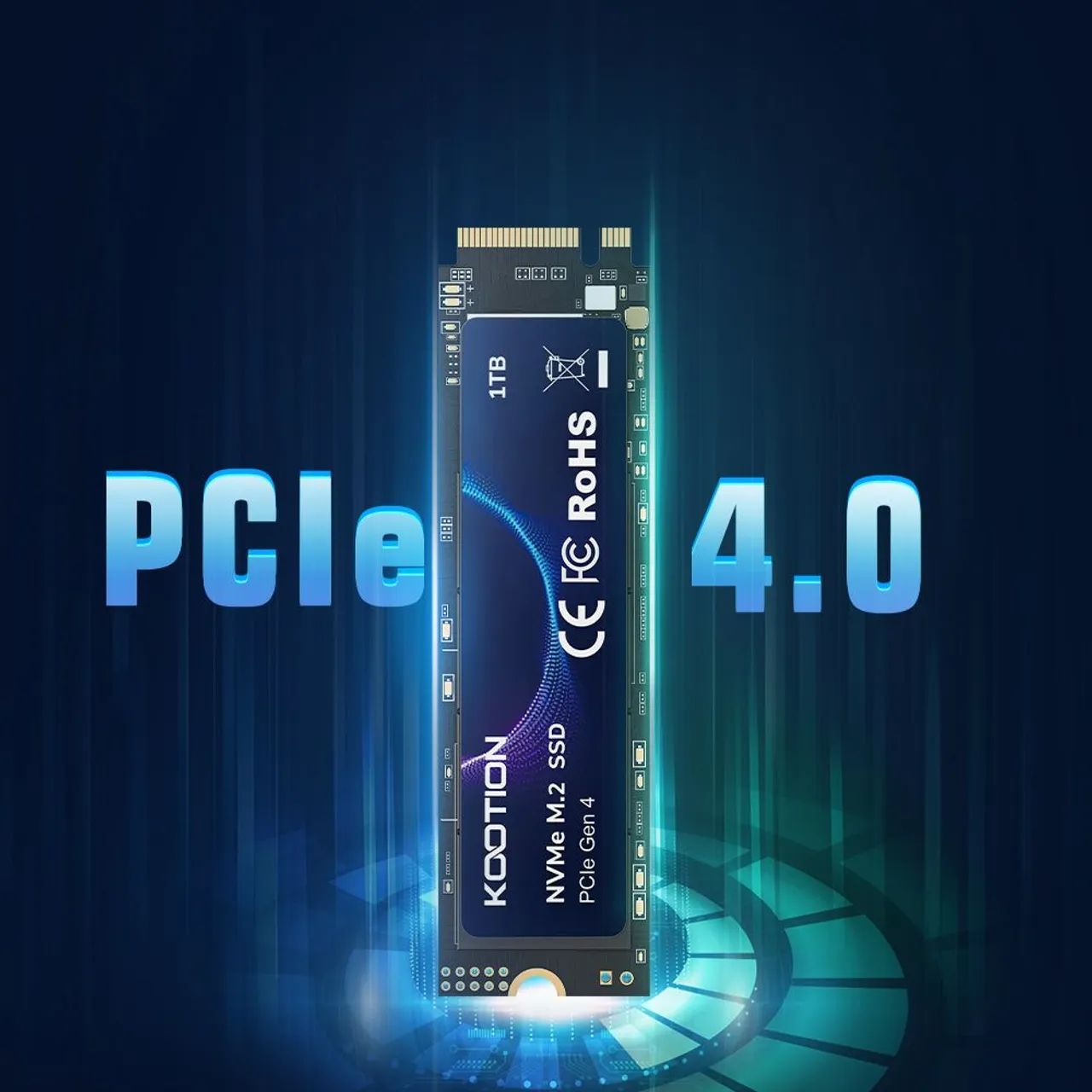 KOOTION 7400 MB/S M2 SSD NVMe Gen4 M.2 PCIe4.0 2TB PC/PS5/NOTEBOOK