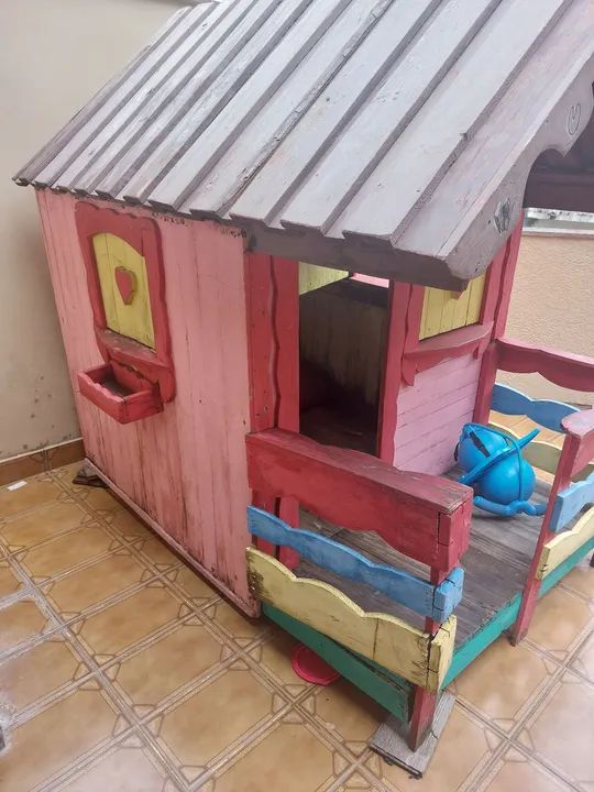  Doa -se essa Casinha de madeira para brincar - Foto 2