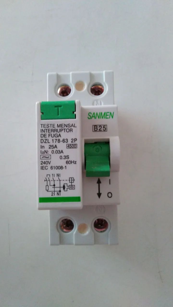 Disjuntor Diferencial Sanmen 30mA 2P 25A - Foto 4