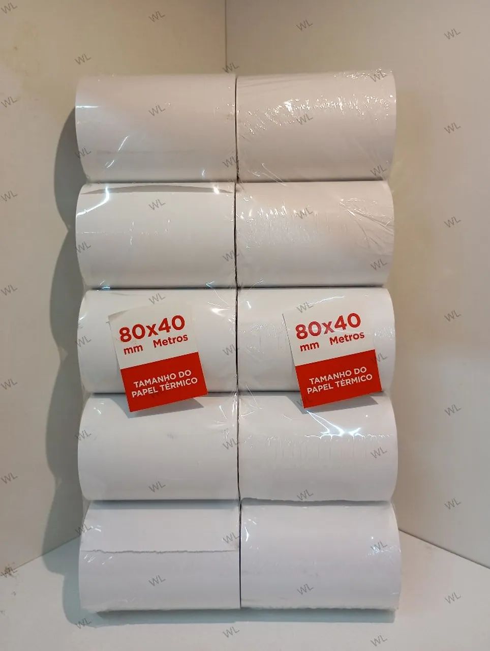 Bobina Papel Térmico 80x40mm
