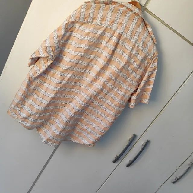 camisa de linho tamanho G - Foto 5