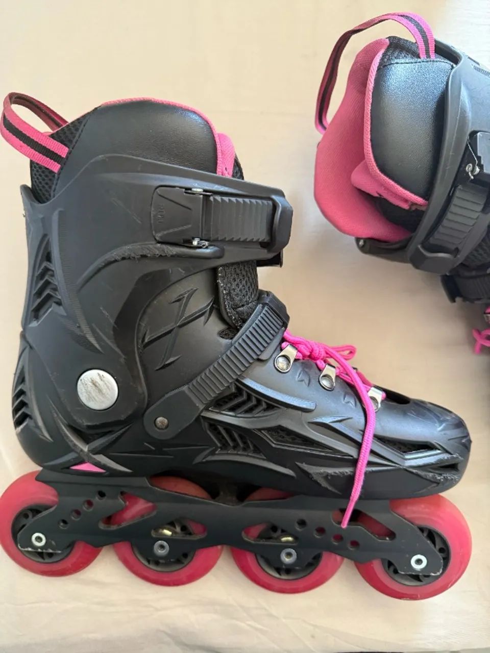 Patins Inline n38 - Traxart semiprofissional - BARATO - Foto 3