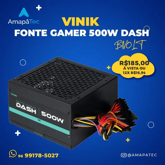 Fonte Gamer Vinik Dash 500w