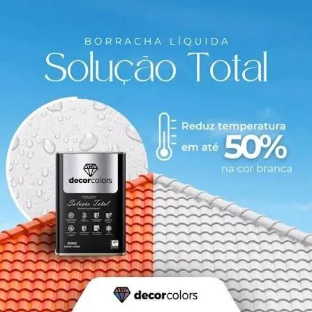 Tinta borracha líquida branco decor COLORS lacrada 