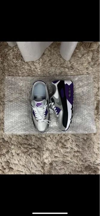 air max 90 hyper grape on feet