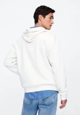 Blusa de Moletom Fechada GAP com Capuz Branca - Foto 2