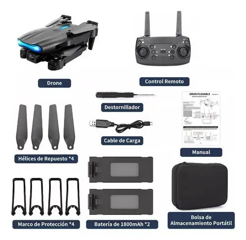 Drone 4k Wifi 2 Dupla Hd Câmeras Profissional Cor Preto Preto - Foto 5