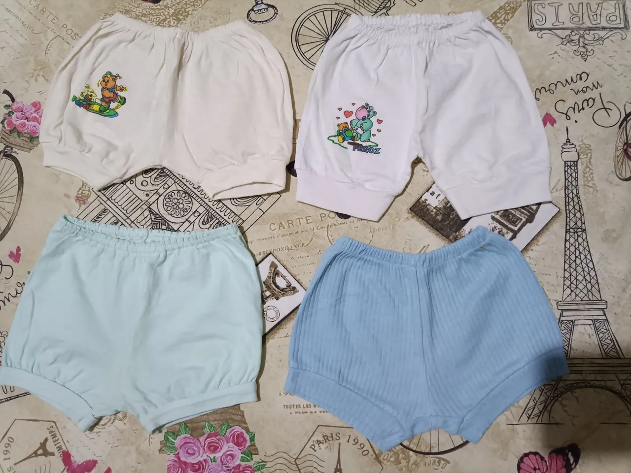 Shorts de Bebê - 4 peças