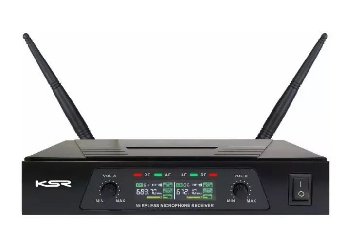 Microfone Sem Fio Headset Duplo Profissional Ksr Pro Uhf - Foto 4