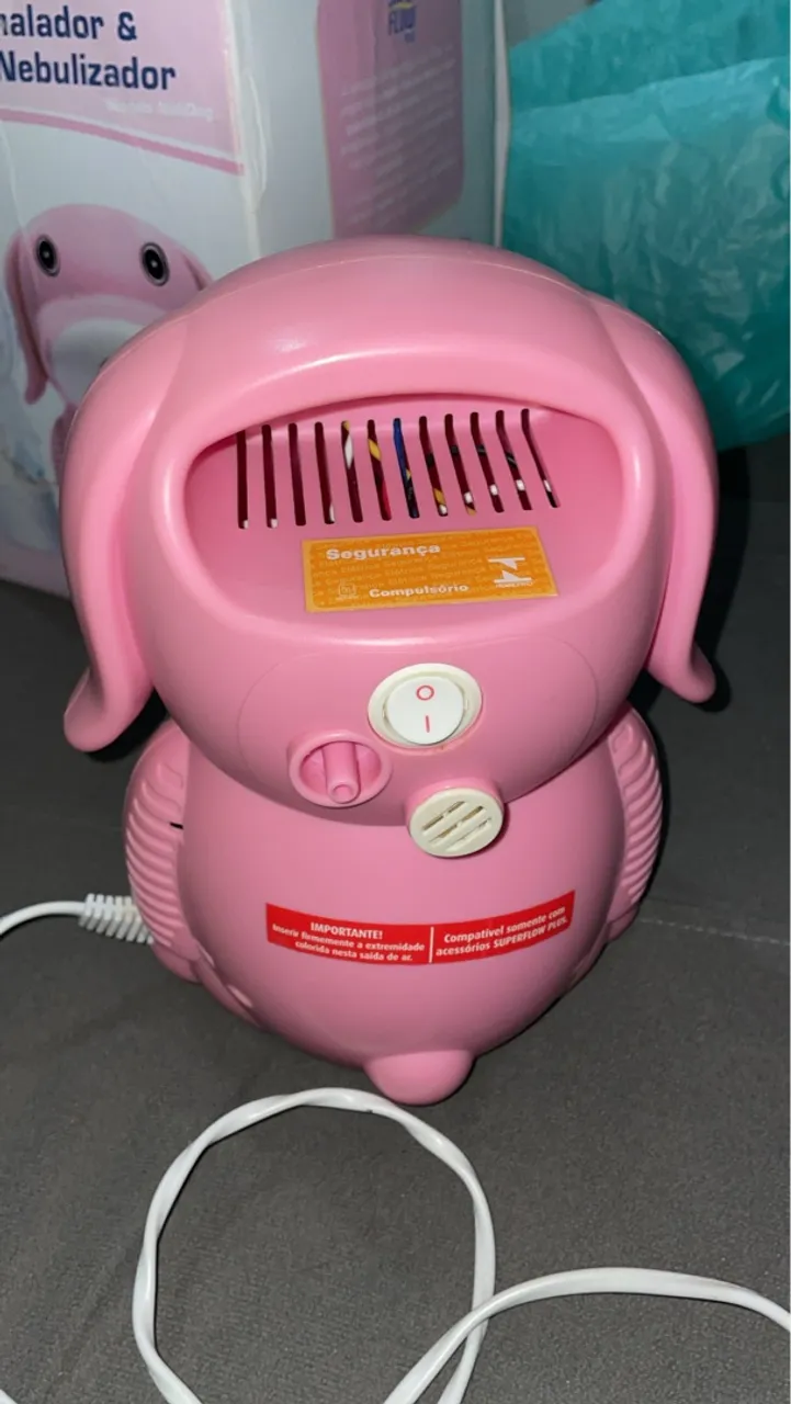 Inalador e Nebulizador Infantil - Rosa