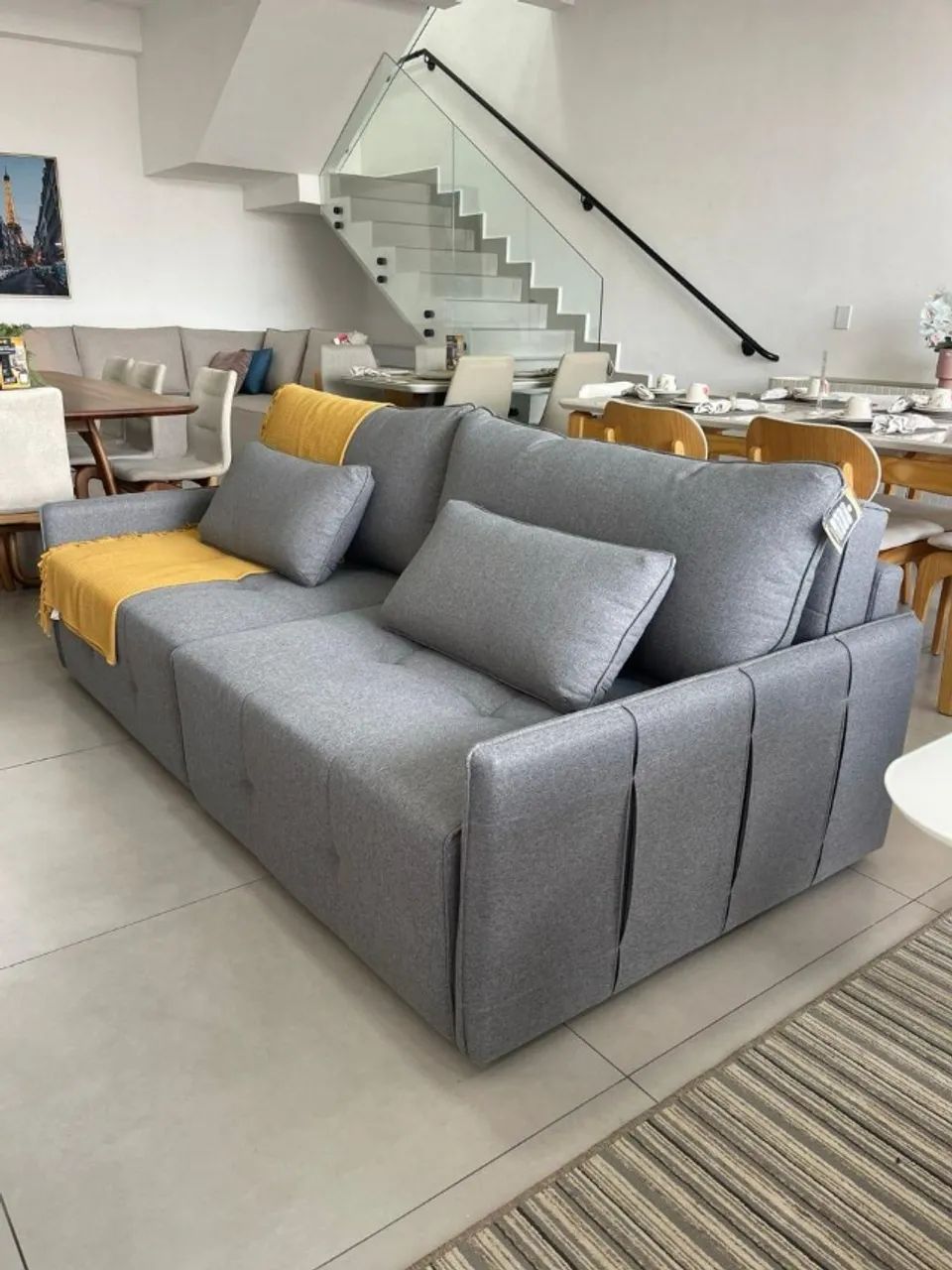 SOFÁZÃO CAMA!  sofá SLIN 3 em 1 Em Outlet ss  moveis - Foto 2