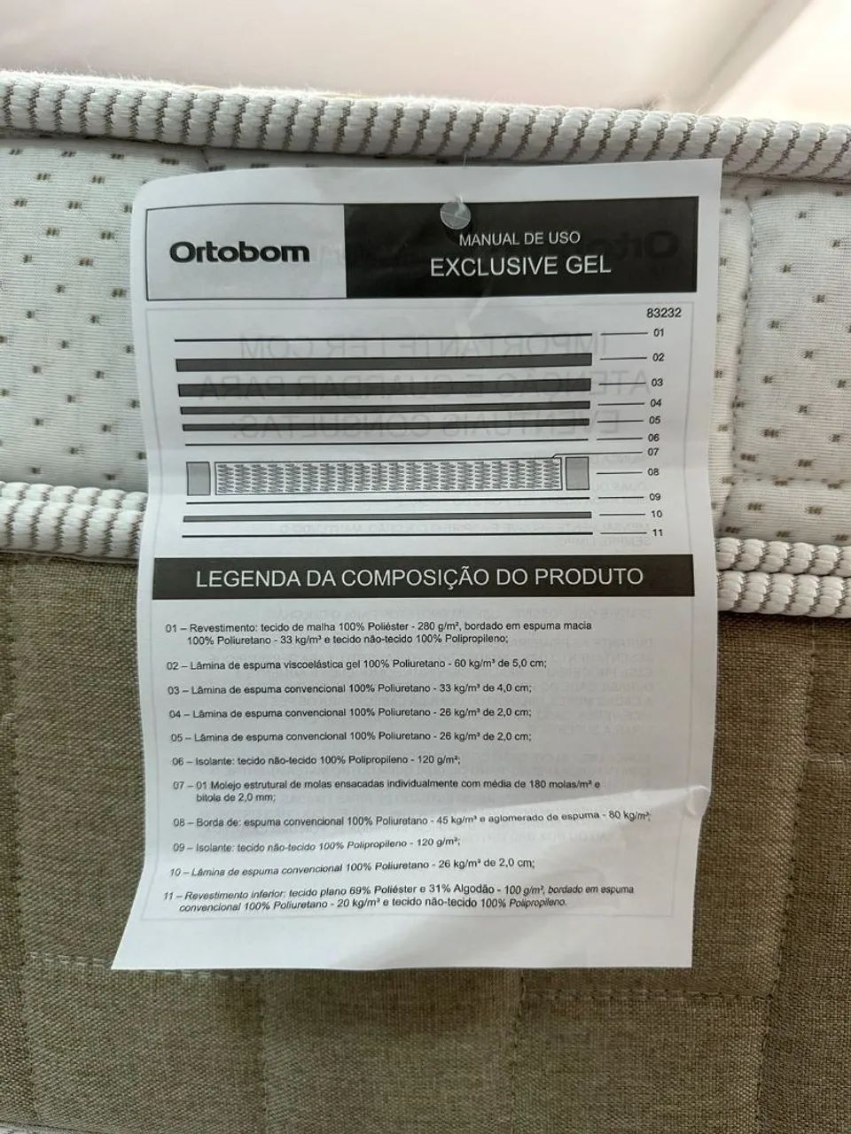 Colchão da Ortobom em gel  - Foto 4