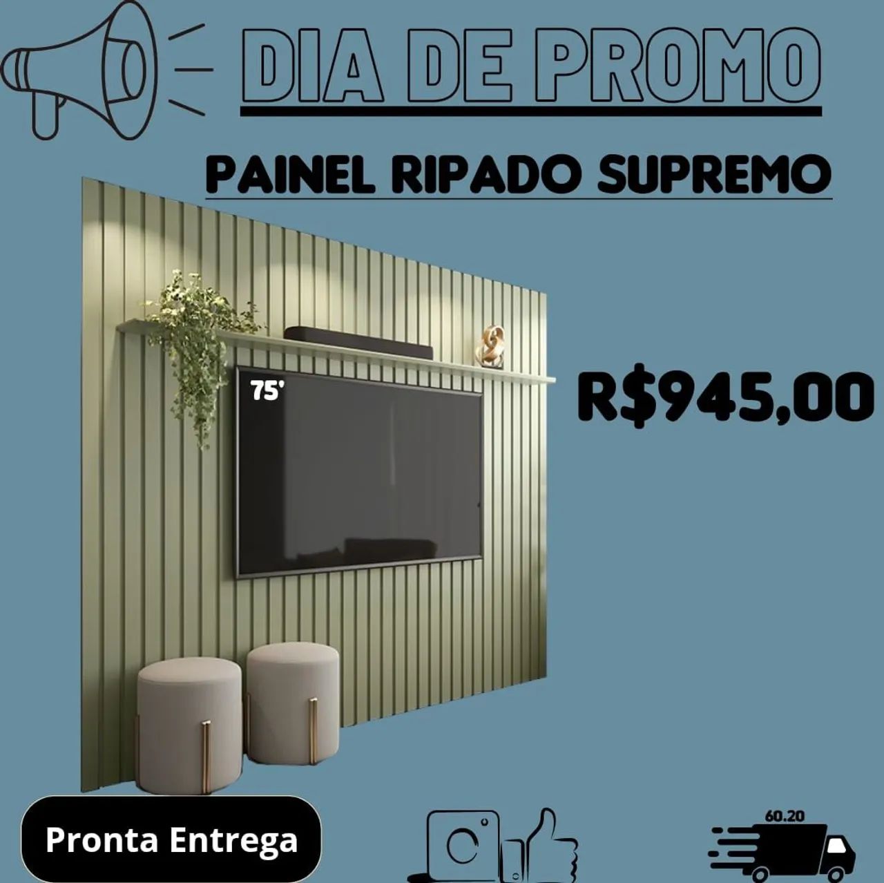 Painel ripado supremo 