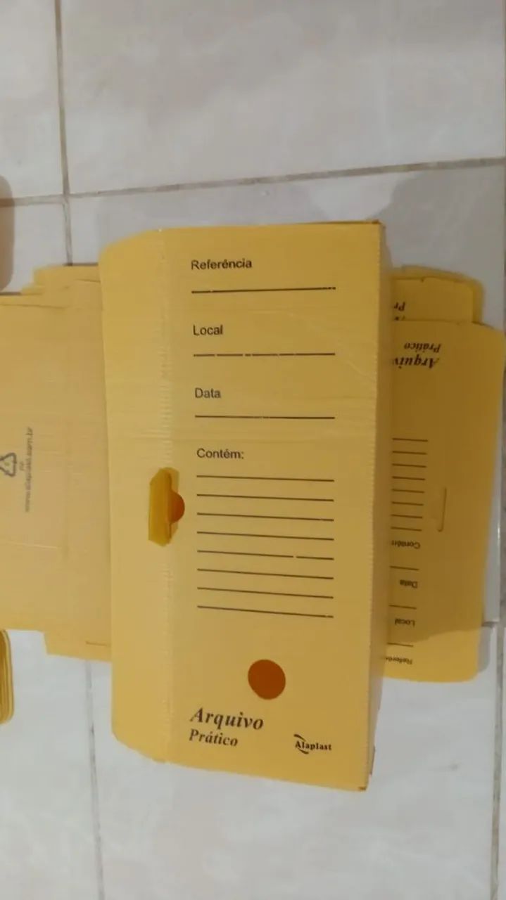 35 CAIXA ARQUIVO MORTO PRATICO MULTIONDA AMARELO 2607-07A