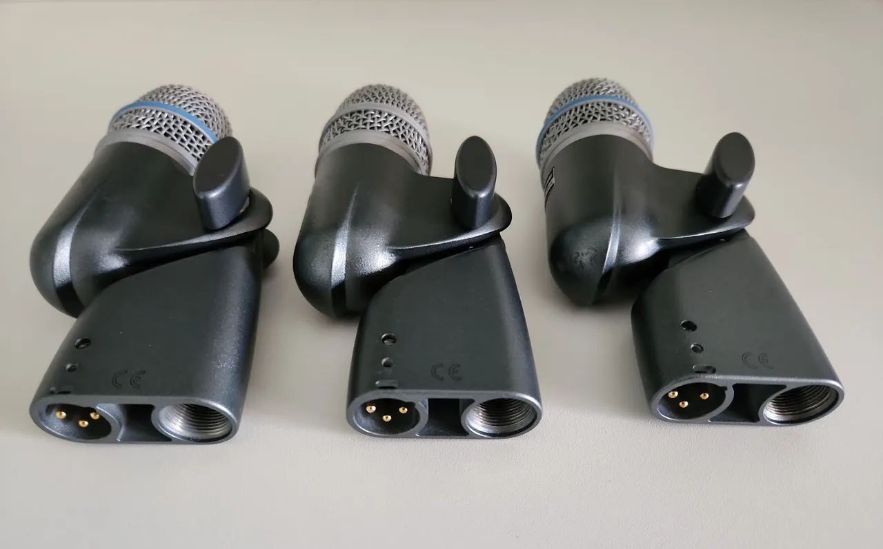 Microfone Shure Beta 56a ( 3 unidades ) - pouquíssimos uso / na caixa - Foto 4