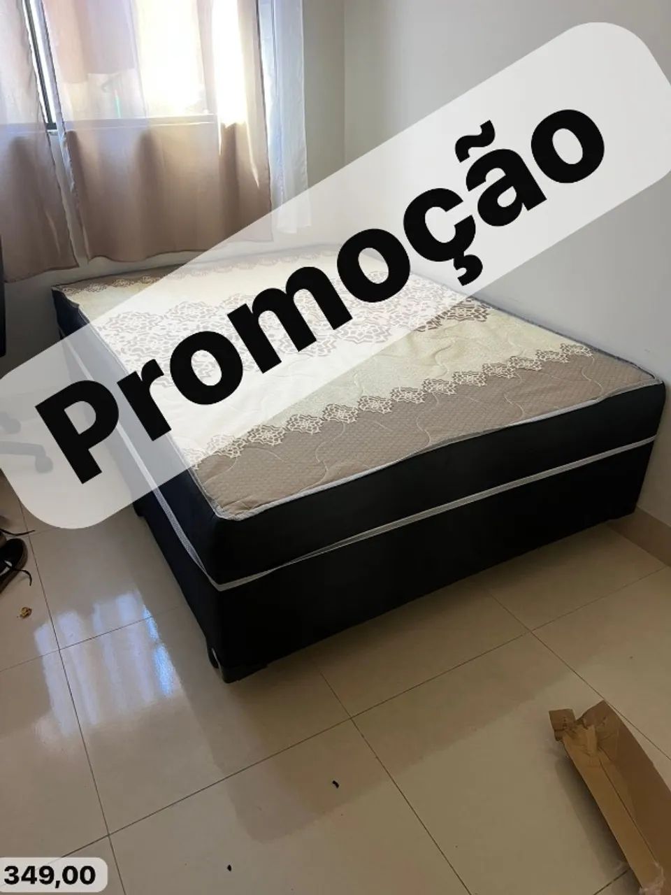 Cama box casal nova