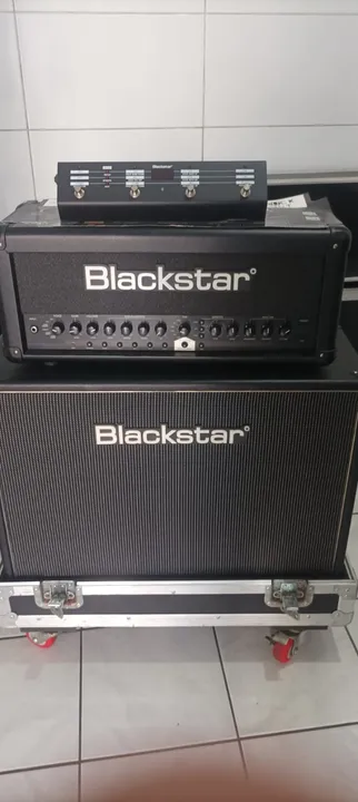 Kit ampler para guitarra BLACKSTAR incluindo pedal e case,nunca usado