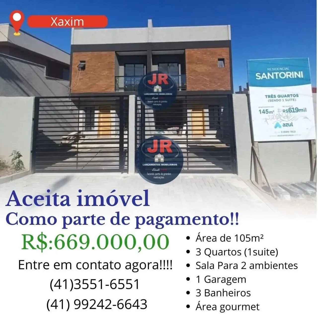 Sobrado em condomínio à venda no bairro xaxim em Curitiba