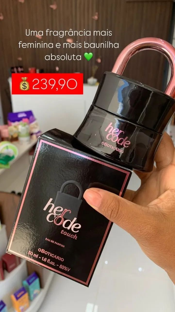 Perfumes O Boticário disponível 