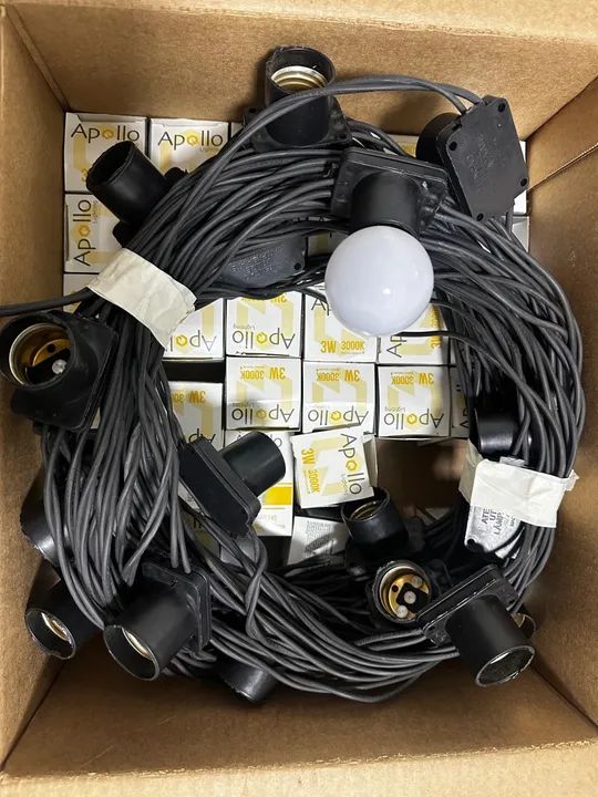 Varal de luz 25m com lâmpadas  - Foto 2