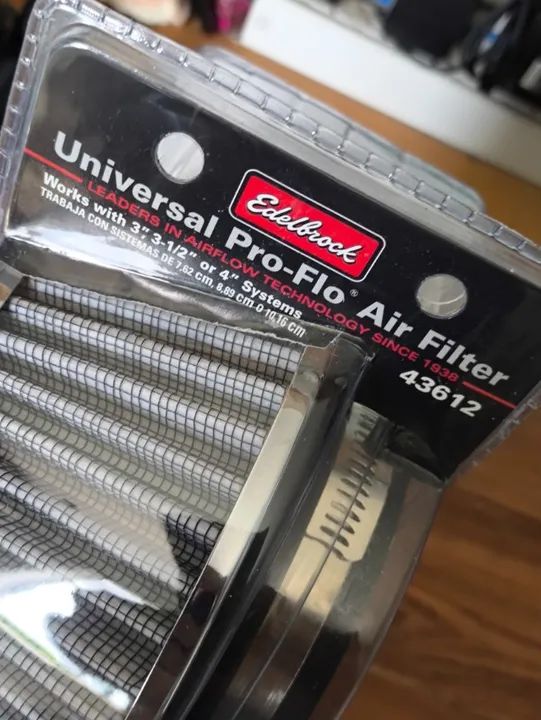 Filtro de Ar Edelbrock Pro-Flo 43612 - 3" 3.5" 4" - Foto 5
