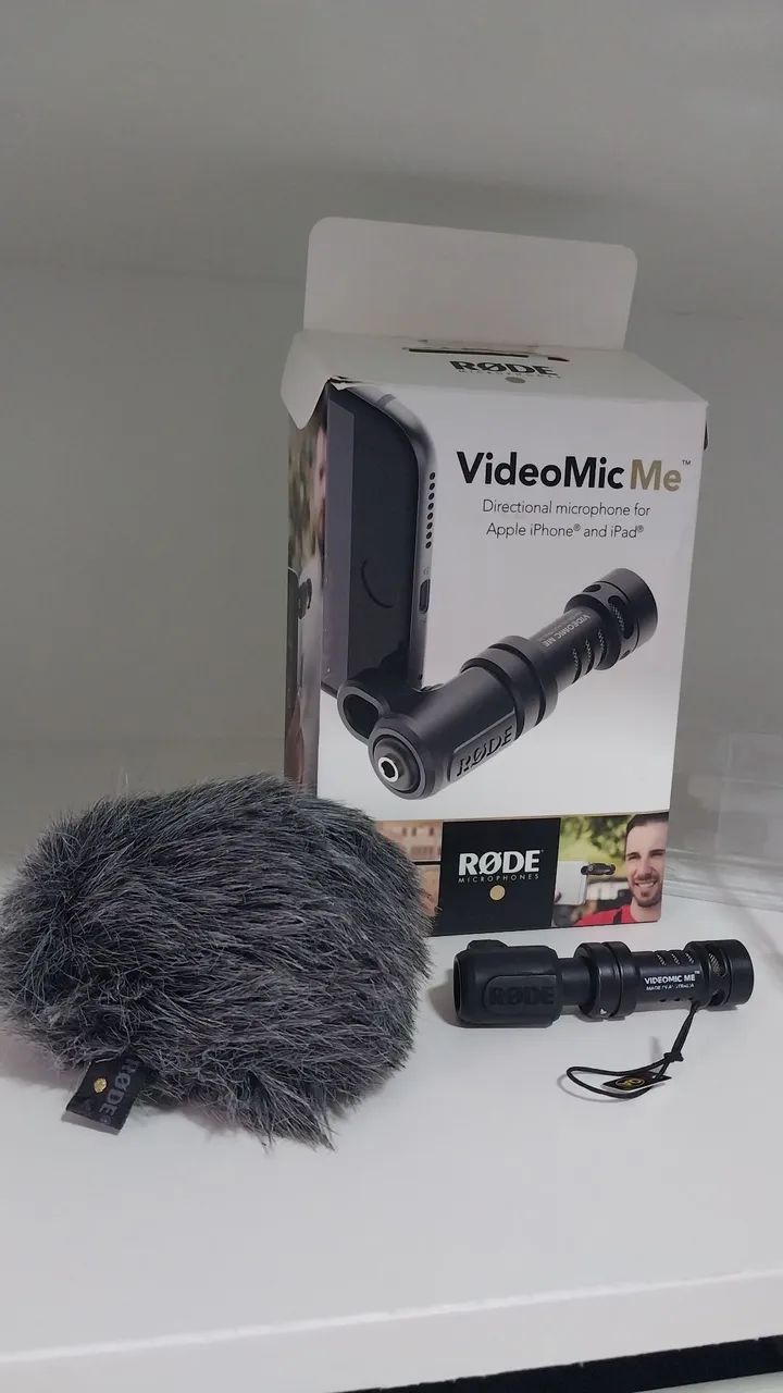  RØDE VideoMic Me - Microfone Direcional p/ Celular (P2) - Quase Novo!<br><br>