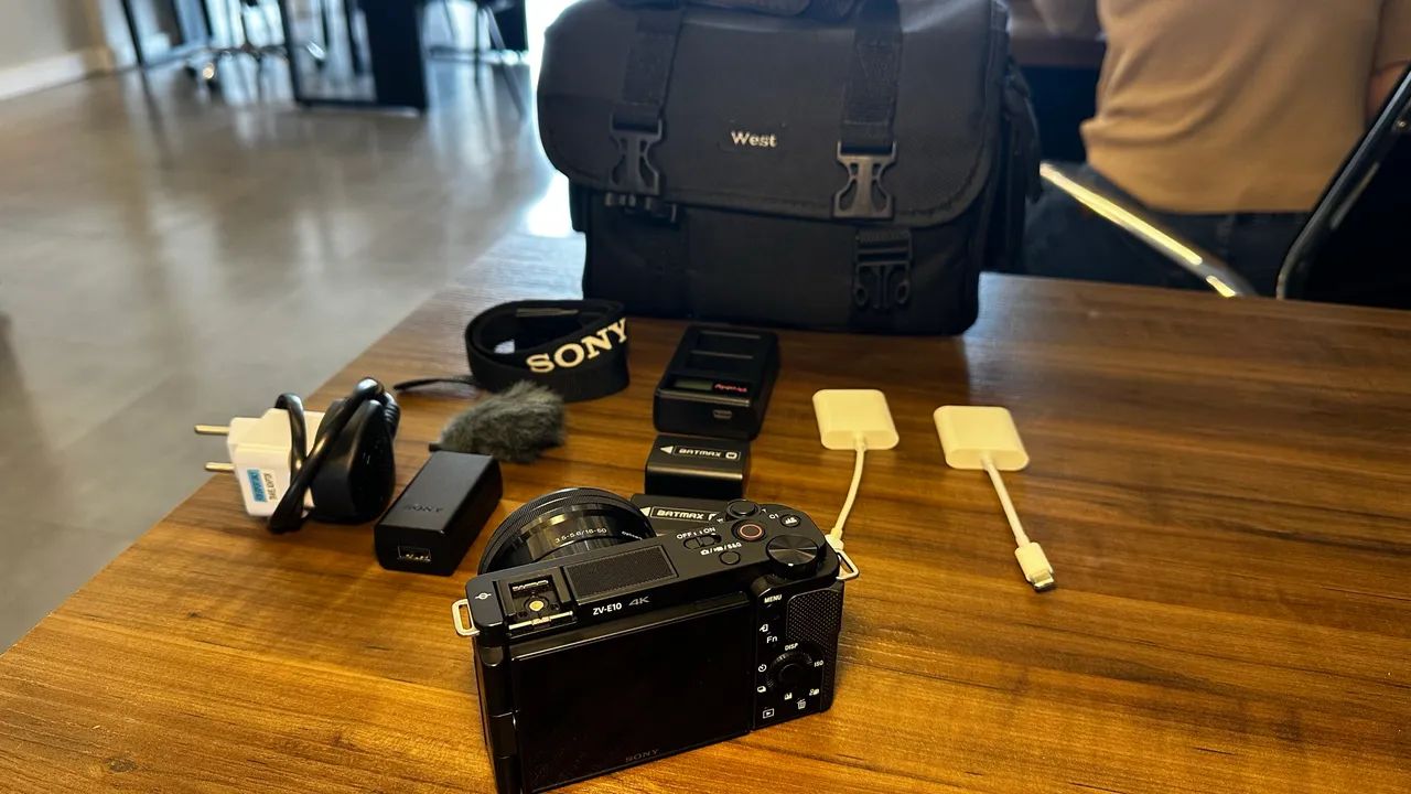 Sony zve10 + lente do kit 16-50mm  - Foto 3