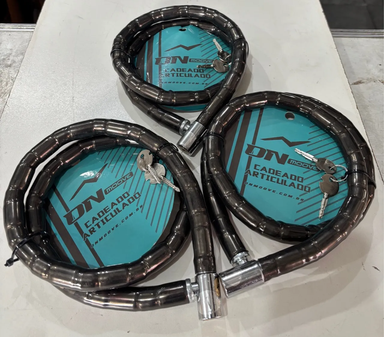 Cadeado de Moto Reforçado 2 Chaves - Promoção