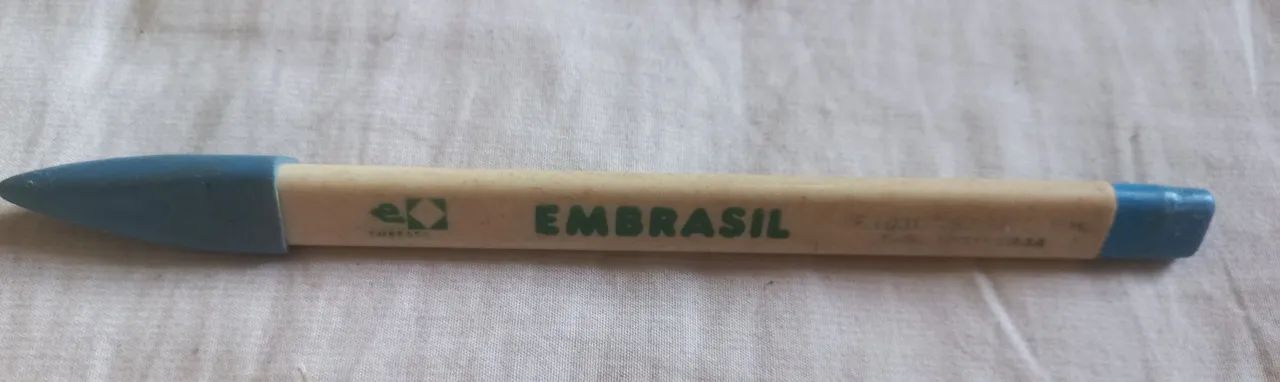 Antiga caneta triangular promocional antiguidade enfeite decoração coleção anos 70/80/90