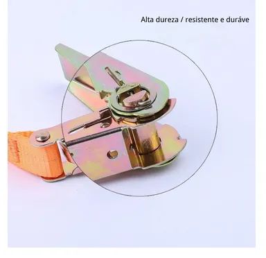 Kit 2 Cinta De Amarração Com Catraca 2.5cm 5m 250kg Bomvink