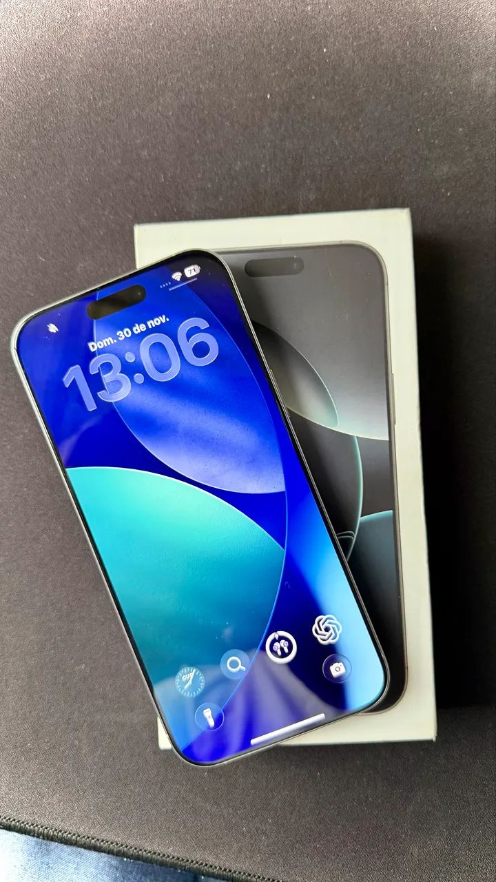 iPhone 16 Pro Max - 256GB - White Titanium - IMPECÁVEL! Garantia