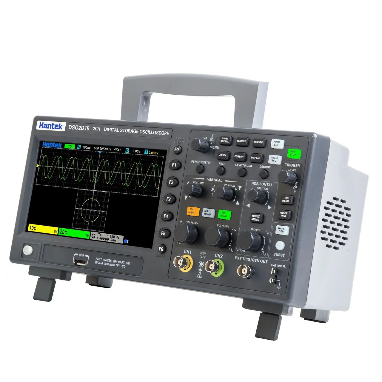 OSCILOSCÓPIO DIGITAL HANTEK DSO2D15 NOVO - Foto 3