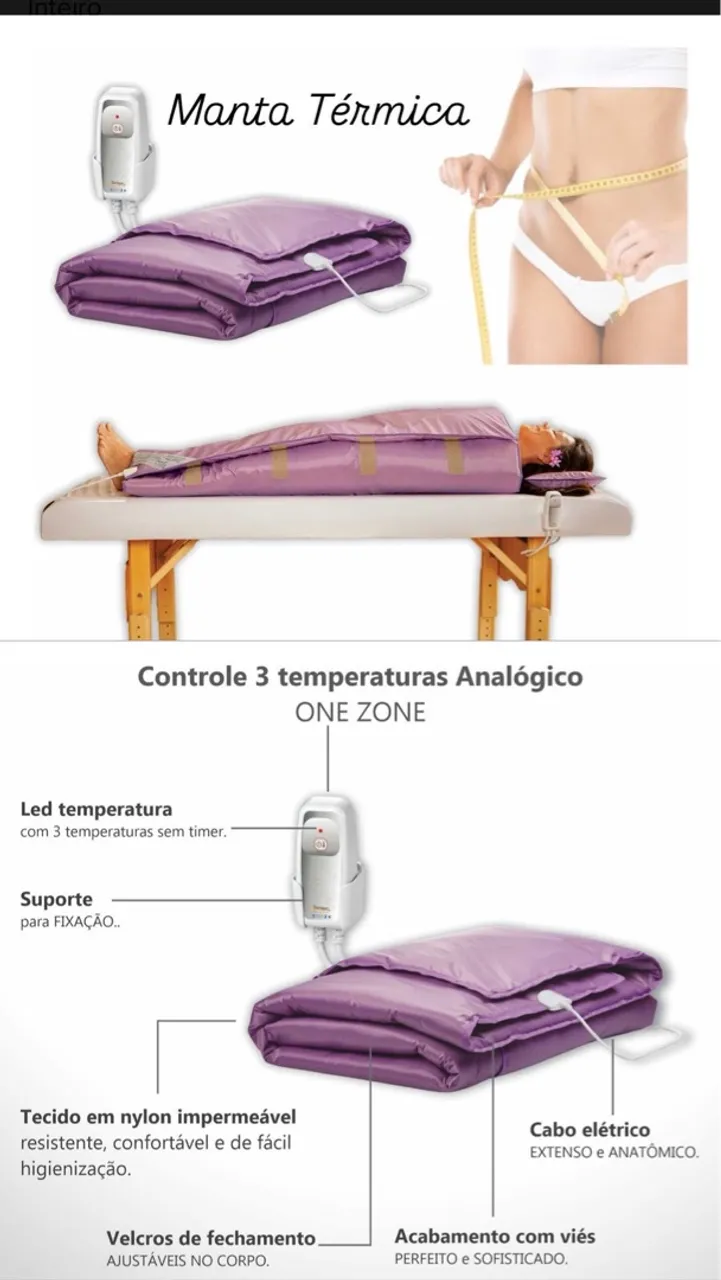 Manta Térmica para uso terapêutico