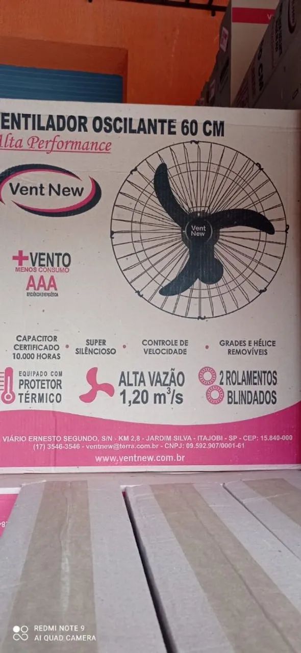 Ventilador vent new 