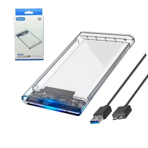 Case 3.0 Para HD / SSD Sata 2,5" Polegadas Transparente 