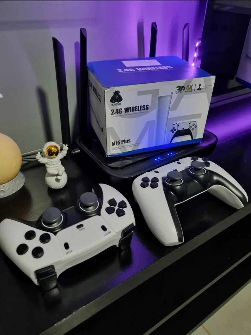 Video Game Stick Retrô M15 Pro Original 64Gb Com 2 controles sem fio 