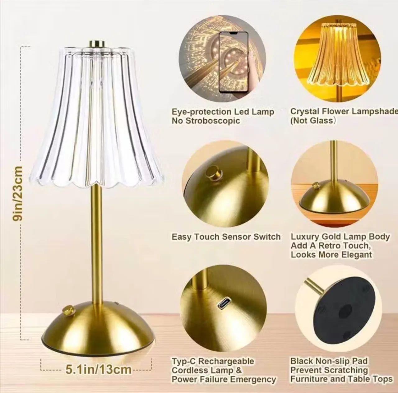 Luminária de Mesa Decorativa com Design Elegante - Foto 3