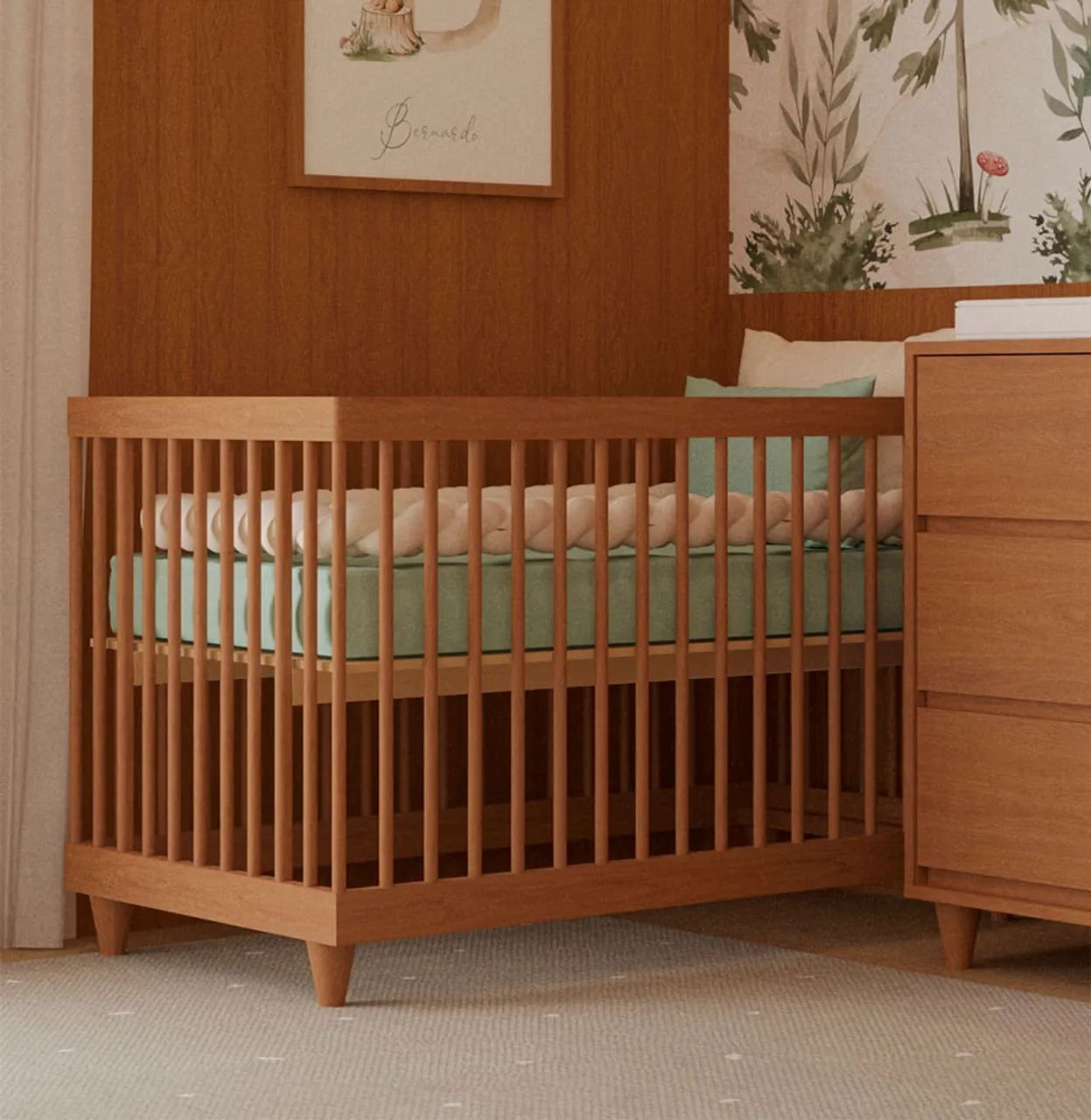 Quarto Lilibee cama berço cômoda 