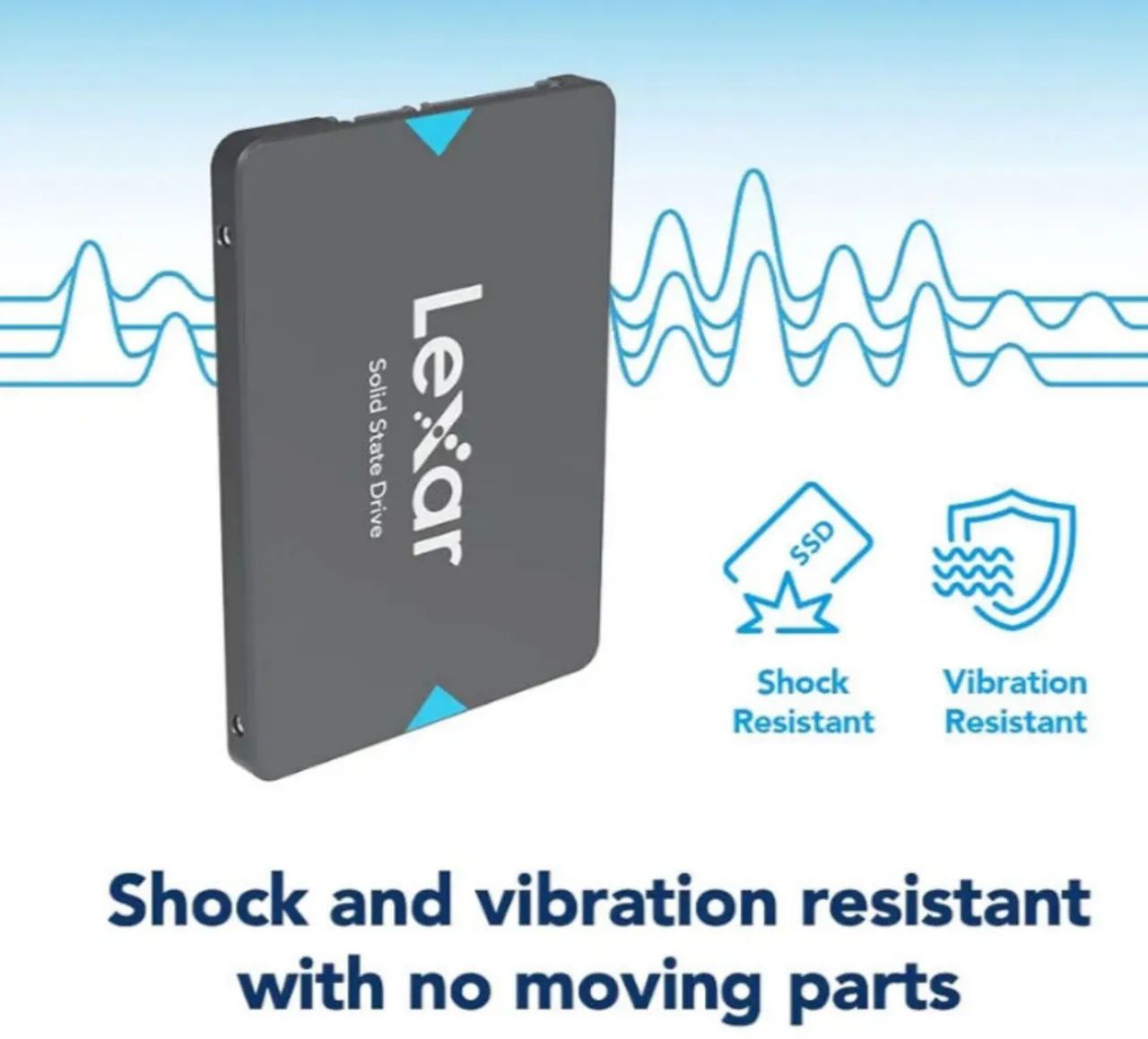 SSD Lexar NS100, 256GB, SATA III, 2.5", Leitura: 520MB/s Novo - Foto 3