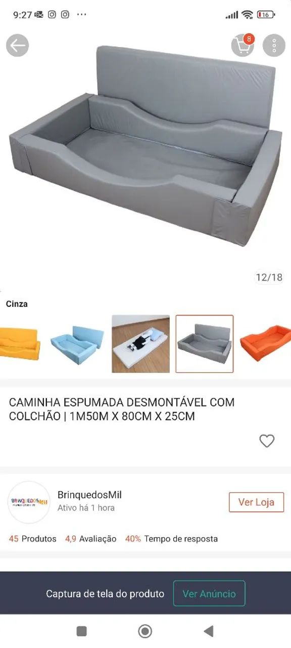 Cama montessoriana acolchoada  - Foto 4