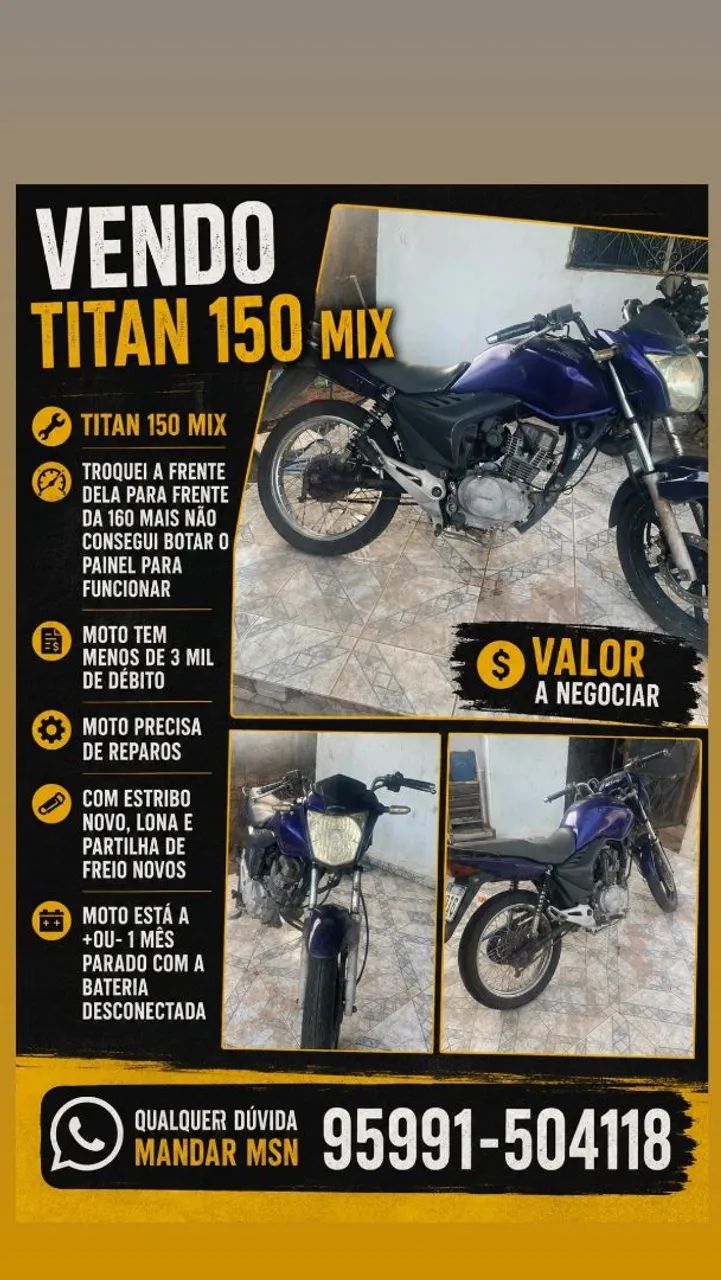 Vendo titan 150 mix