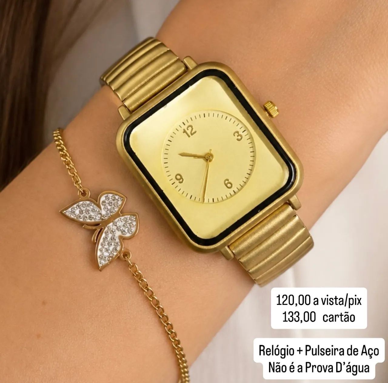 Relógio Feminino com Pulseira em Aço  - Foto 2