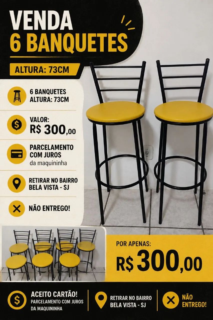 6 Banquetas