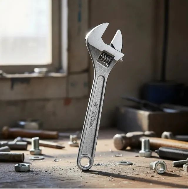 Chave Inglesa Ajustável 6 Polegadas 150mm Crv Profissional Aço - Foto 3